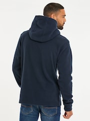 Threadbare Blue Microfleece Overhead Hoodie - Image 2 of 5