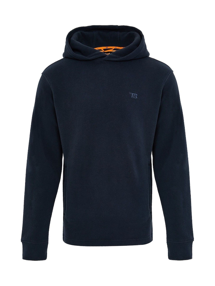 Threadbare Blue Microfleece Overhead Hoodie - Image 5 of 5