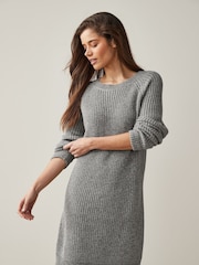 NOISY MAY Grey Long Sleeve Jumper Dress - Image 3 of 5