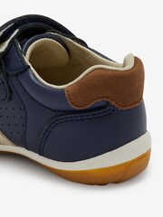 Navy Wide Fit (G) Touch Fastening Leather First Walker Baby Shoes - Image 6 of 6