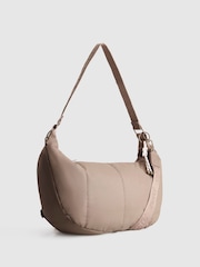 Nere Brown Coated Crescent Cross-Body Bag - Image 7 of 8