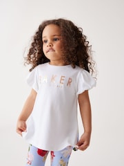 Baker by Ted Baker Pleated T-Shirt And Leggings Set - Image 4 of 10