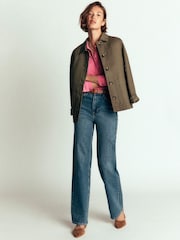 Boden Pink Seam Detail Jersey Shirt - Image 4 of 6