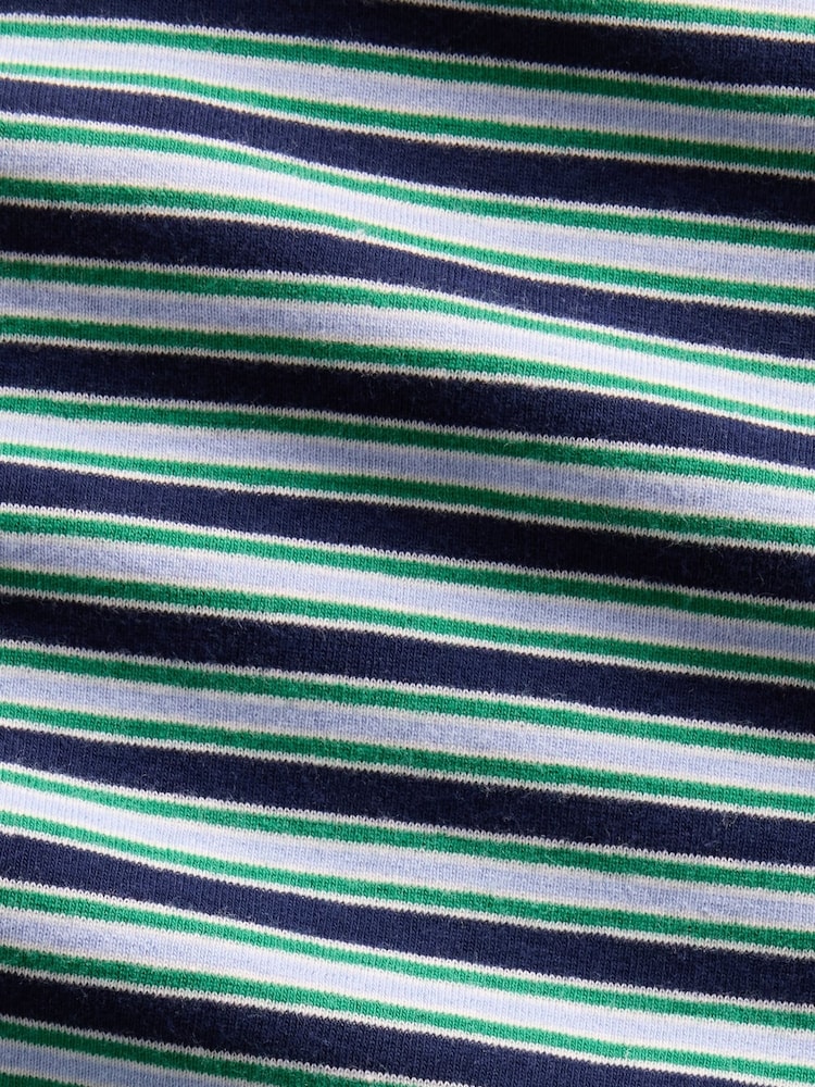 Gap Blue Stripe Modern Long Sleeve T-Shirt - Image 2 of 2 Gap Blue Stripe Modern Long Sleeve T-Shirt - Image 2 of 2