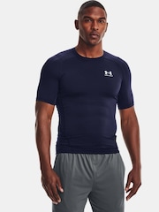Under Armour Navy/White HeatGear Base Layer T-Shirt - Image 1 of 3