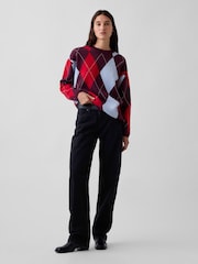 Suéter oversize de rombos CashSoft de Gap - Imagen 3 de 4