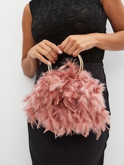 Pink Feather Bag - Image 1 of 10
