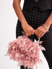 Pink Feather Bag - Image 2 of 10
