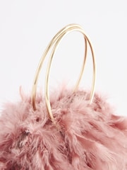 Pink Feather Bag - Image 8 of 10