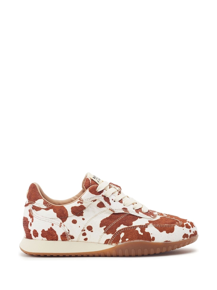 Moda in Pelle Brown Aveline Textured Outsole Slim Trainers - Image 1 of 4 Moda in Pelle Brown Aveline Textured Outsole Slim Trainers - Image 1 of 4