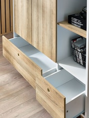 White/Wood Effect Parker Kids Wardrobe - Image 4 of 8