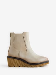 Nude - Moda in Pelle Parth Wedge Chelsea Ankle Boots - Bild 1 von 5