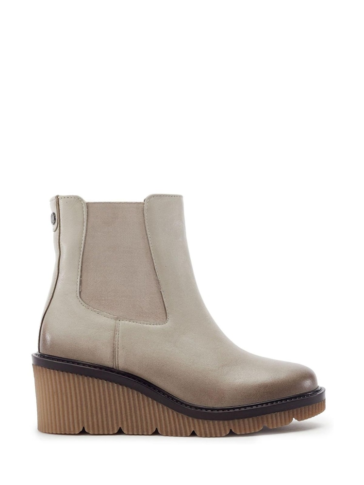 Nude - Moda in Pelle Parth Wedge Chelsea Ankle Boots - Bild 2 von 5