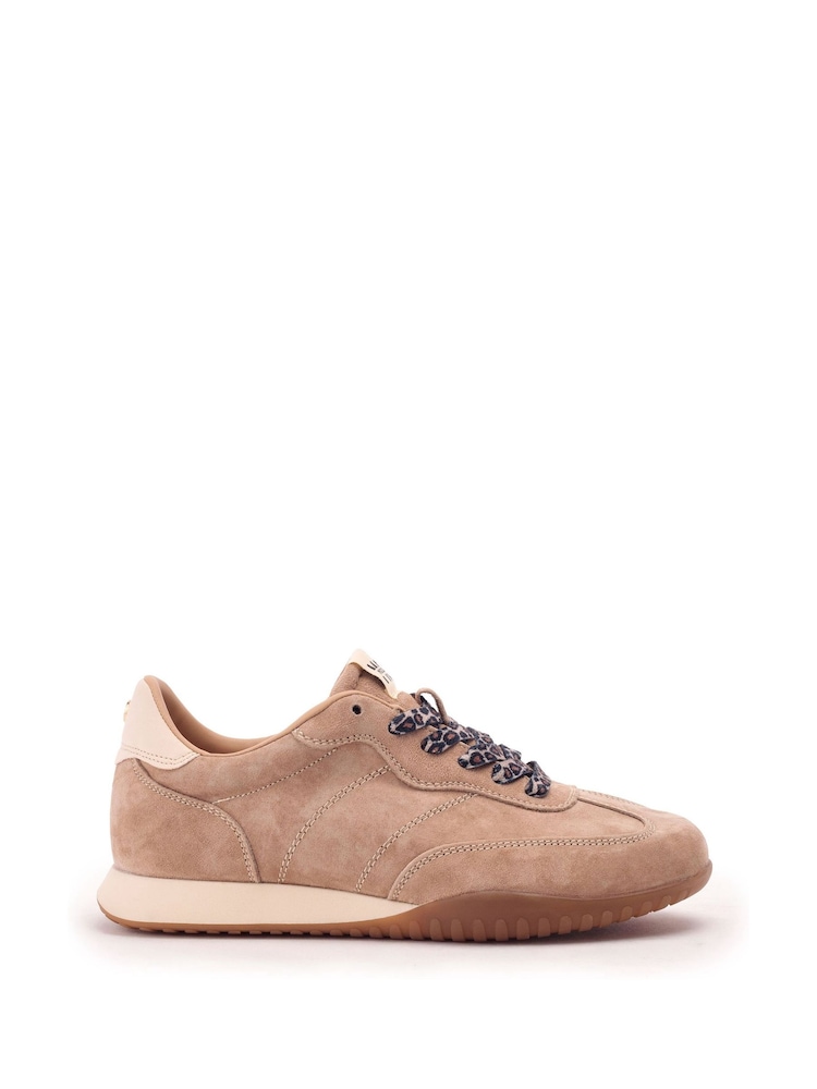 Moda in Pelle Natural Aveline Textured Outsole Slim Trainers - Image 1 of 4