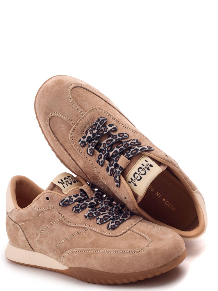 Moda in Pelle Natural Aveline Textured Outsole Slim Trainers - Image 4 of 4