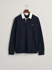 GANT Evening Blue Shield Rugby 100% Cotton Shirt - Image 5 of 5