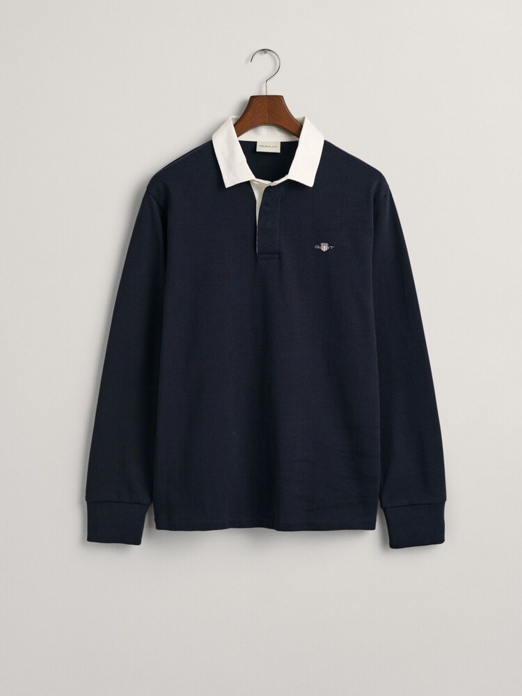 GANT Evening Blue Shield Rugby 100% Cotton Shirt - Image 5 of 5