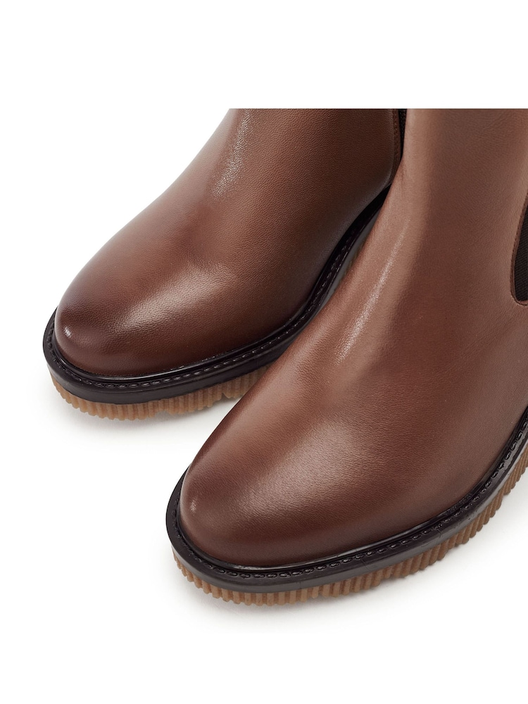 브라운 - Moda in Pelle Parth Wedge Chelsea Ankle Boots - 4의 이미지 4