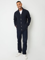 Threadbare Blue Shawl Cardigan - Image 4 of 5