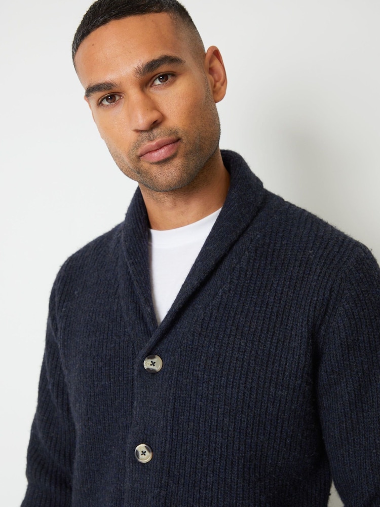 Threadbare Blue Shawl Cardigan - Image 5 of 5 Threadbare Blue Shawl Cardigan - Image 5 of 5