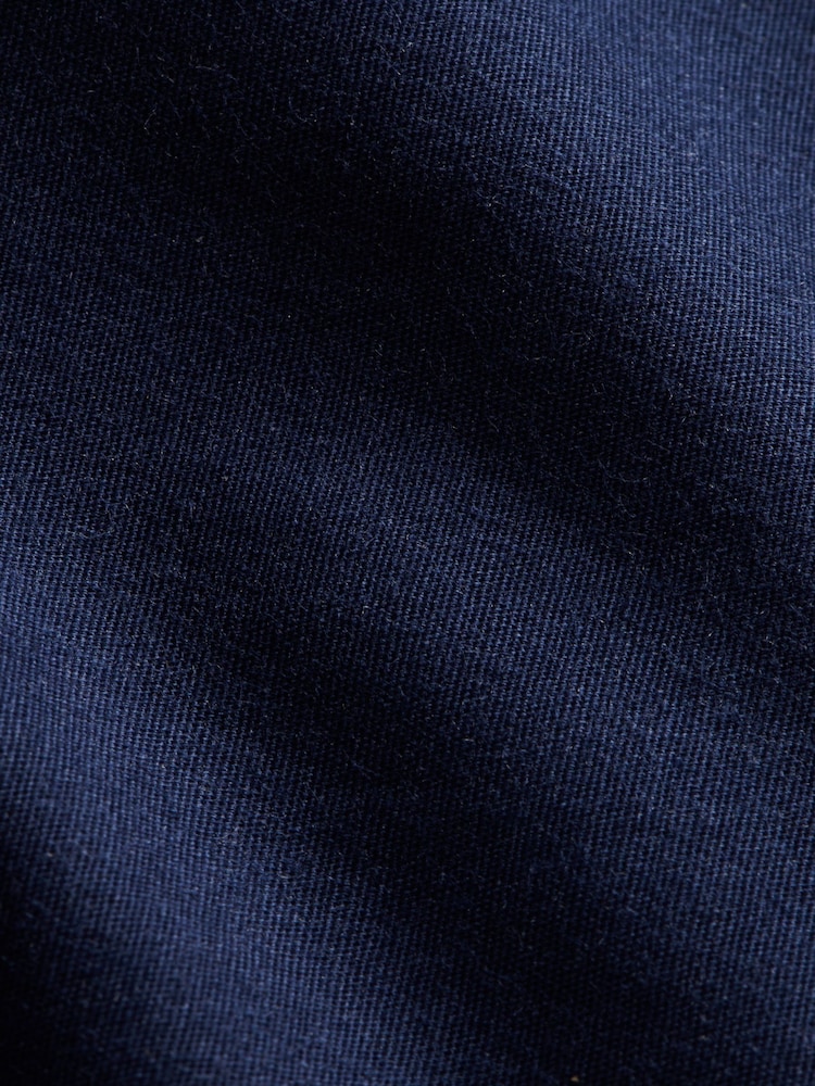Peckham Rye Blue Poplin Long Sleeve 100% Cotton Shirt - Image 7 of 7 Peckham Rye Blue Poplin Long Sleeve 100% Cotton Shirt - Image 7 of 7