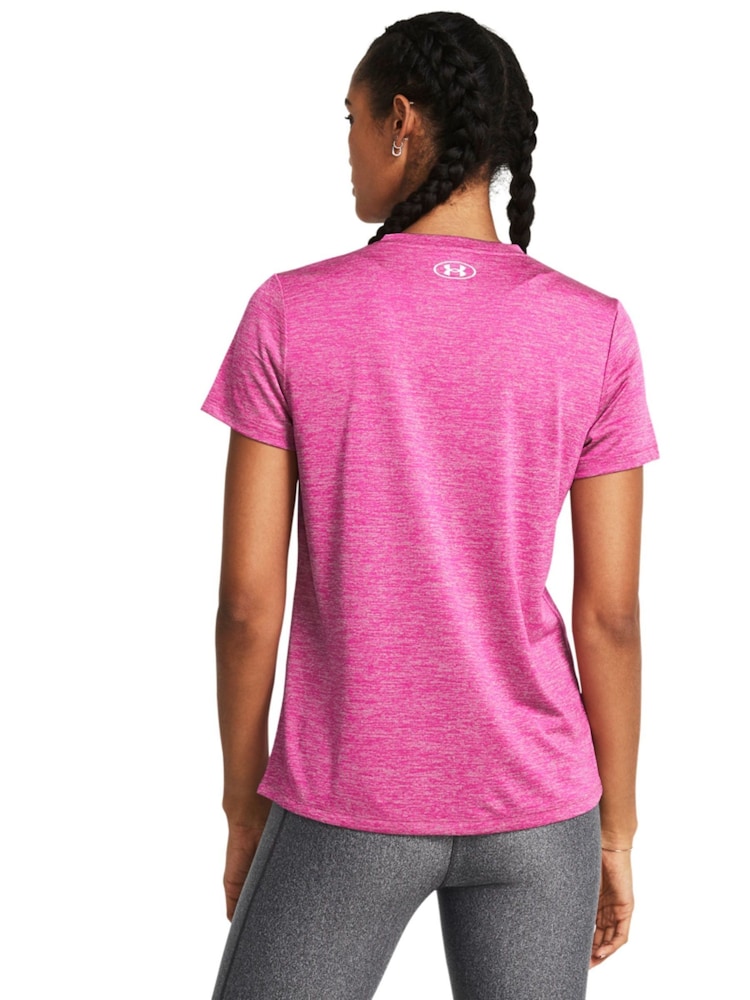 Under Armour Pink Tech V-Neck T-Shirt - Image 2 of 4