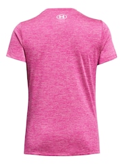 Under Armour Pink Tech V-Neck T-Shirt - Image 4 of 4