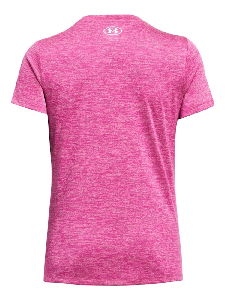 Under Armour Pink Tech V-Neck T-Shirt - Image 4 of 4