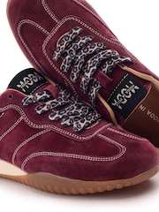 Moda in Pelle Red Aveline Textured Outsole Slim Trainers - Image 3 of 4
