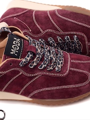 Moda in Pelle Red Aveline Textured Outsole Slim Trainers - Image 4 of 4