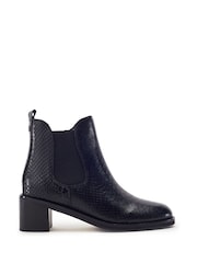 Чорний - Moda in Pelle Payten Smart Block Heel Ankle Boots - Image 1 of 4