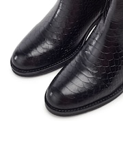Чорний - Moda in Pelle Payten Smart Block Heel Ankle Boots - Image 4 of 4
