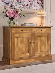 Laura Ashley Honey Gold Garrat 2 Door 2 Drawer Sideboard - Image 1 of 5