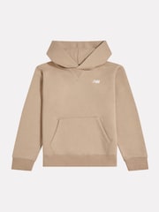 Natur - New Balance Small Logo Fleece Hoodie - Bild 1 von 3