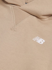 Natur - New Balance Small Logo Fleece Hoodie - Bild 3 von 3