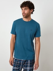Azul marino - Threadbare Short Sleeve Pyjamas Set - Imagen 3 de 4