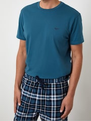 Azul marino - Threadbare Short Sleeve Pyjamas Set - Imagen 4 de 4