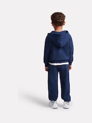 Azul - Conjunto de pantalón deportivo y pantalones de chándal con cremallera y logo pequeño de New Balance. - Imagen 3 de 8