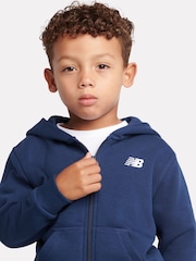 Azul - Conjunto de pantalón deportivo y pantalones de chándal con cremallera y logo pequeño de New Balance. - Imagen 4 de 8