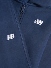 Azul - Conjunto de pantalón deportivo y pantalones de chándal con cremallera y logo pequeño de New Balance. - Imagen 8 de 8