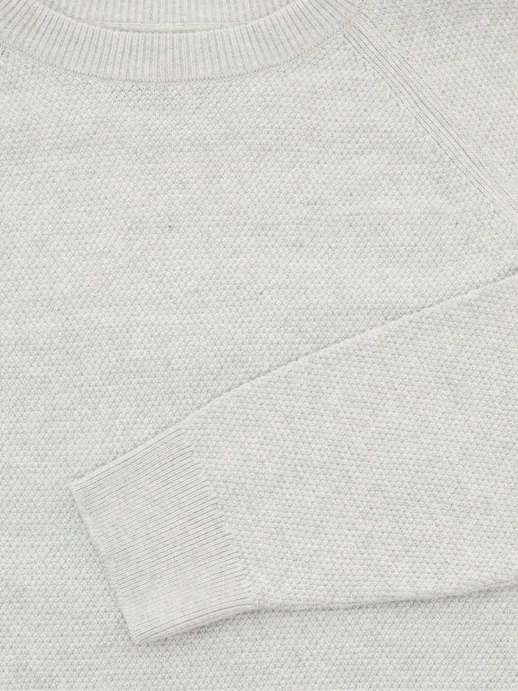 Threadbare Cream Raglan Knitted Crew Neck Jumper - Image 5 of 5
