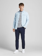JACK & JONES Blue Slim Fit Chino Trousers - Image 2 of 8