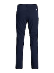 JACK & JONES Blue Slim Fit Chino Trousers - Image 6 of 8