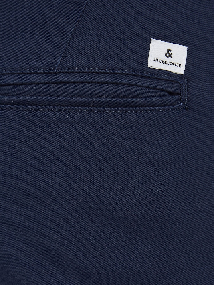 JACK & JONES Blue Slim Fit Chino Trousers - Image 8 of 8