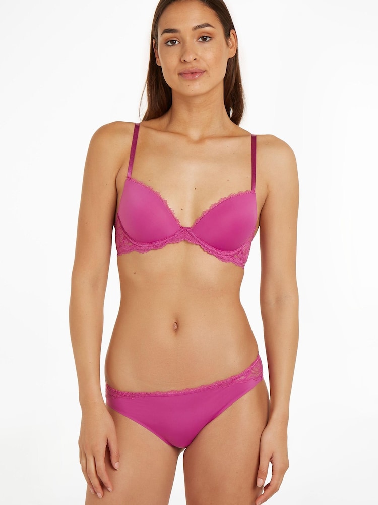 Calvin Klein Seductive Comfort Lace Trim Bra - Image 1 of 6 Calvin Klein Seductive Comfort Lace Trim Bra - Image 1 of 6