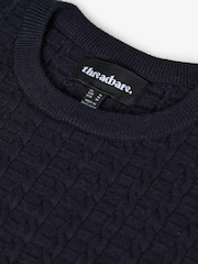 Threadbare Zopfstrickpullover mit Rundhalsausschnitt - Bild 5 von 5