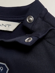 GANT Navy Blue Archive Shield T-Shirt - Image 3 of 3