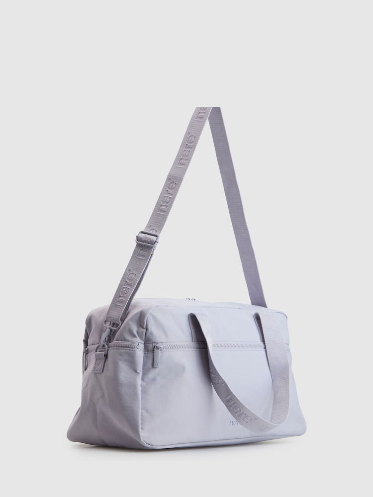 Nere Bondi Lilac Grey Carry On Duffle Bag - Image 2 of 8 Nere Bondi Lilac Grey Carry On Duffle Bag - Image 2 of 8