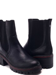 Moda in Pelle Blue Odima Cleated Boots With Ribbed Elastic - Image 3 of 4