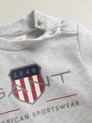 GANT Grey Archive Shield T-Shirt - Image 3 of 3
